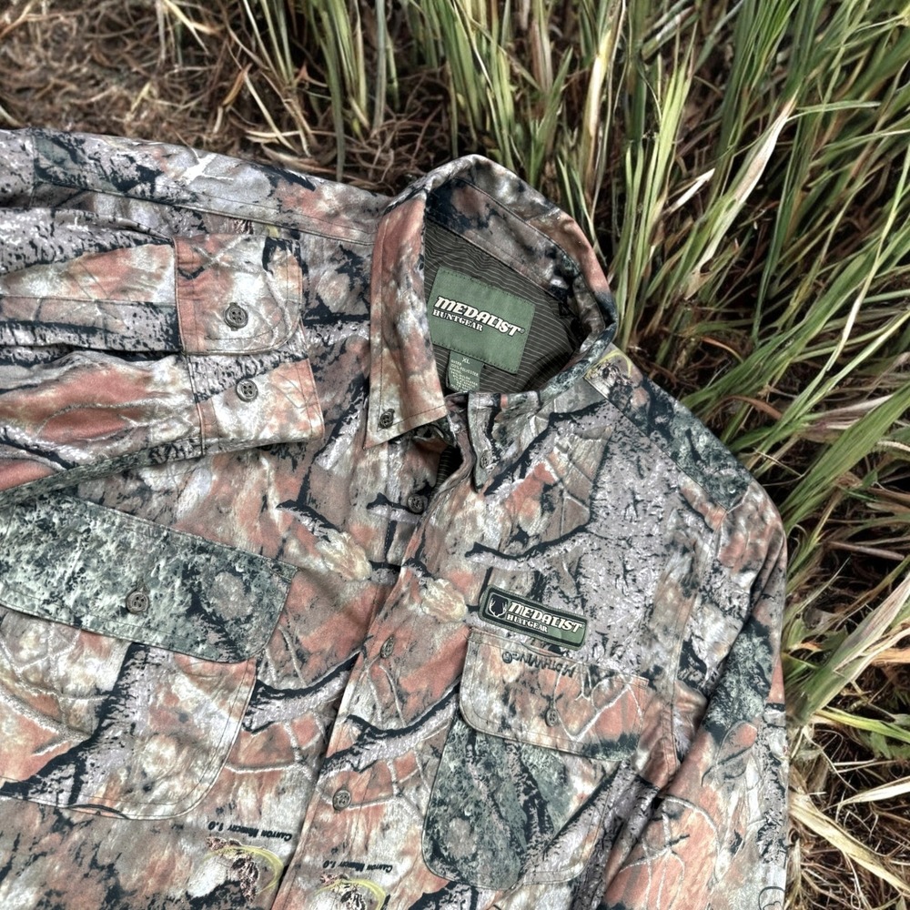 Medalist Huntgear Shirt Men XL Camo Canyon 1.0‎ SilverMax Hunting Scent Control